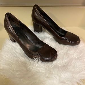 NINE WEST Brown/Wine Leather shoes